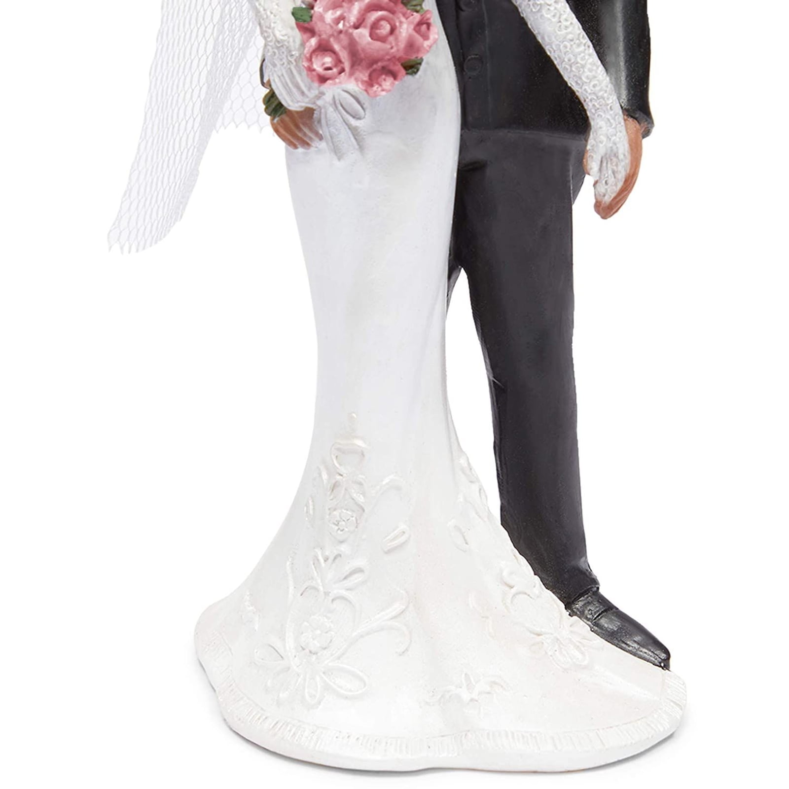 African American Wedding Cake Toppers Bride and Groom Figurine for Party Supplies, 5 x 1.9 in. - Walmart.com